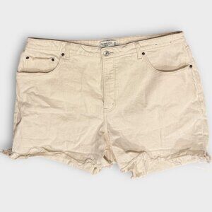 Abercrombie & Fitch 90s relaxed jean high rise curve love shorts - plus size 35
